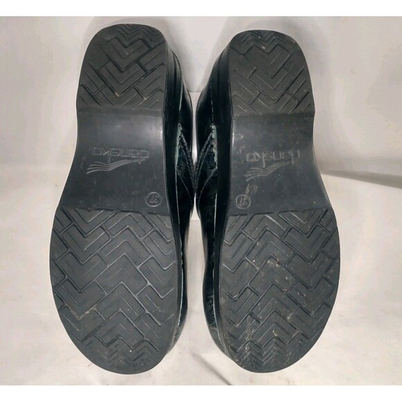 Dansko Professional Clogs Size 37 / US 6.5-7 Floral Metallic Iridescent Nursing - Picture 7 of 8
